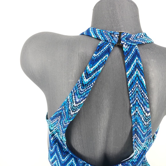 Island Escape Saint Martin High Neck Tankini Top - Picture 5 of 7